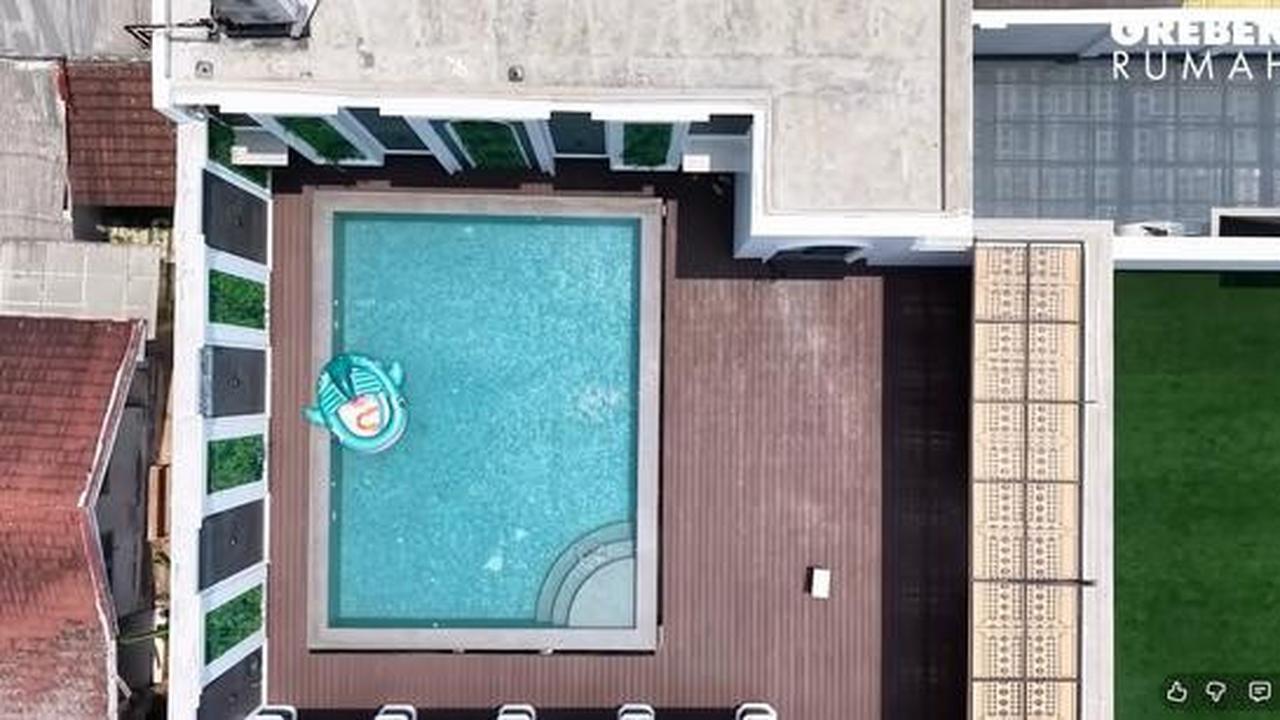 Potret Kolam Renang Rooftop di Rumah Baru Sarwendah, Mewah dan Bernuansa Klasik Modern