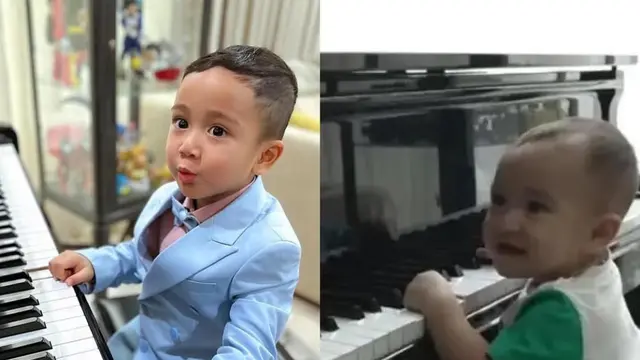 Transformasi Gaya Rayyanza Main Piano, Dulu Masih Pakai Popok Kini Elegan Pakai Jas (credit: https://www.instagram.com/newsrans/).
