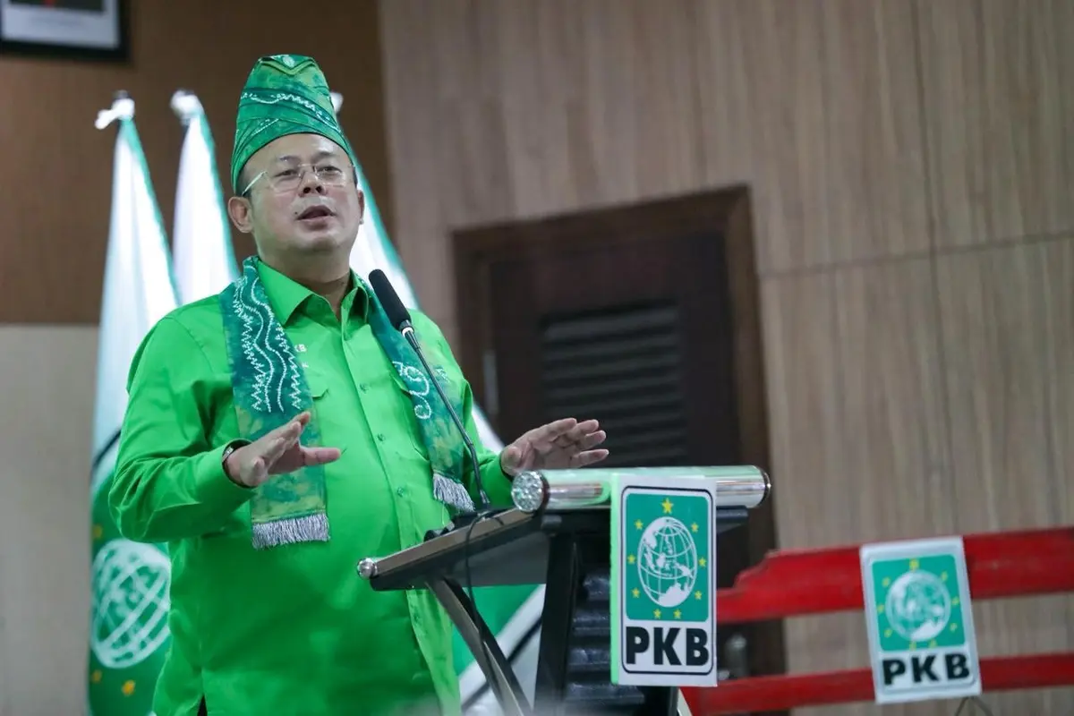 Wakil Ketua Umum DPP PKB, Cucun Ahmad Syamsurijal, saat membuka Musyawarah Cabang (Muscab) DPC PKB Kota Banjarmasin dan Kabupaten Barito Kuala (Istimewa)