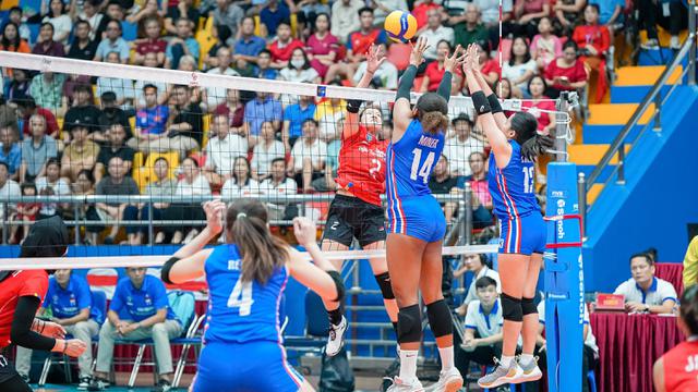 SEA V League 2023 Putaran Pertama: Timnas Bola Voli Putri Indonesia vs Filipina