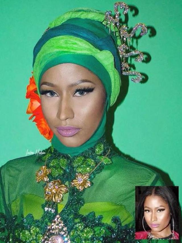 6 Editan Foto Artis Hollywood Jika Berkebaya Ini Bikin Senyum, Kocak