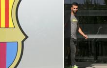 Wajah semringah Arda Turan tiba di markas Barcelona