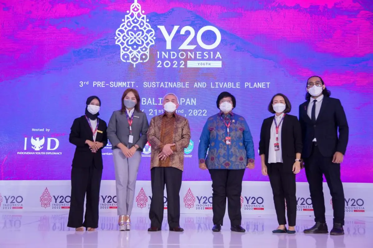 Pra-KTT Ketiga Y20 Indonesia yang digelar di Balikpapan, Kalimantan Timur, Sabtu (21/5/2022)
