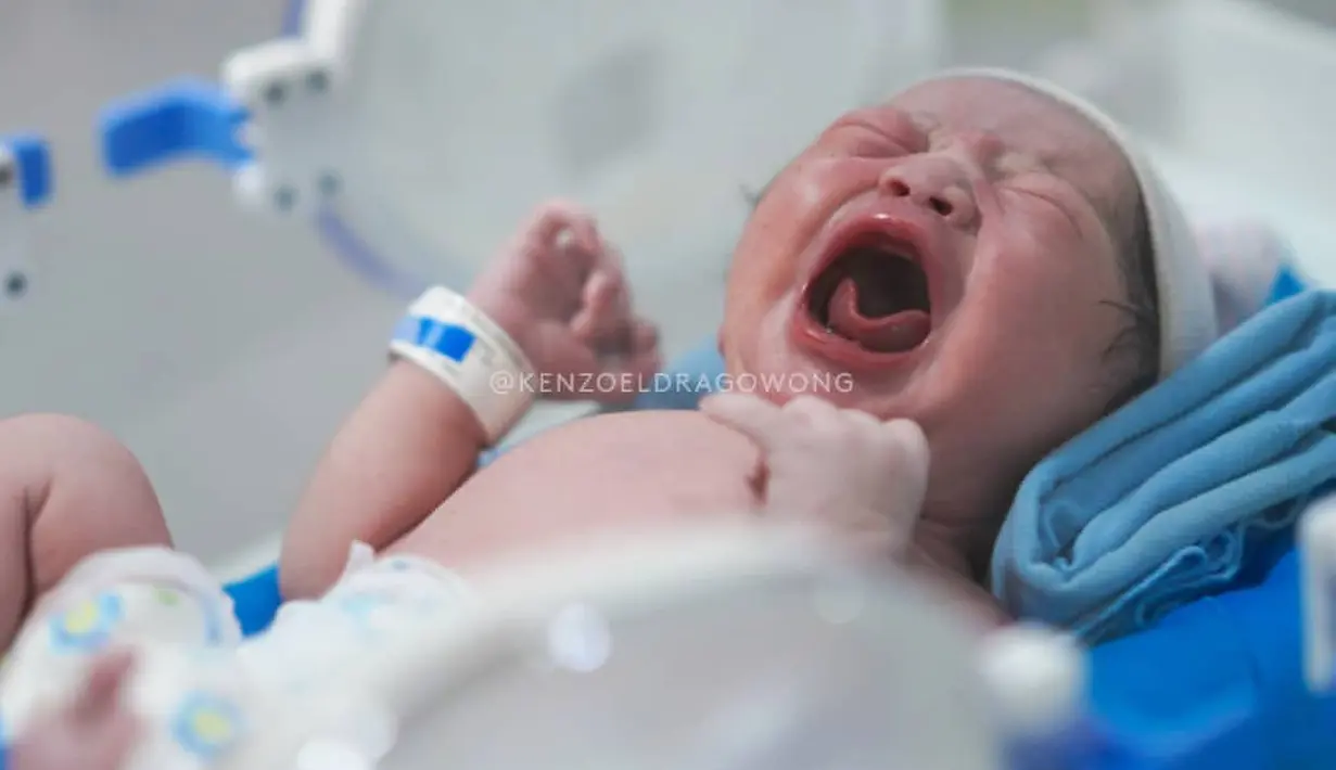 Anak kedua Baim Wong (Instagram/kenzoeldragowong)