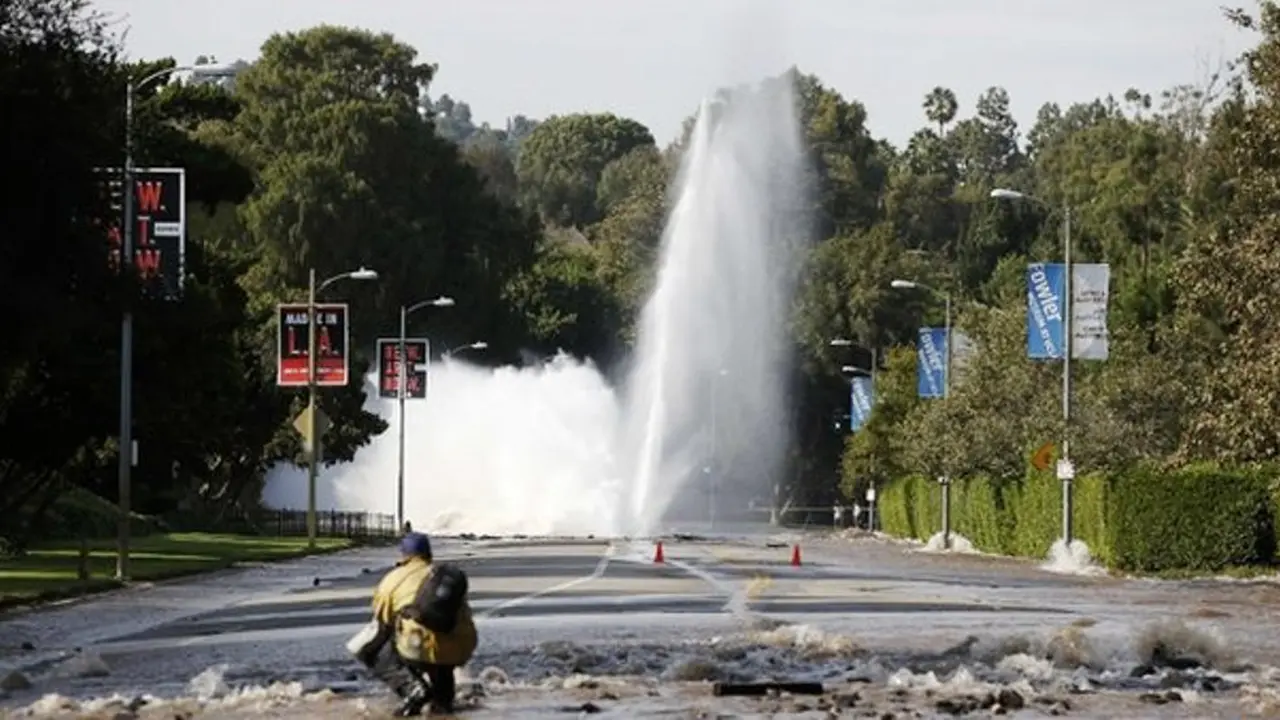 Semburan air di Los Angeles