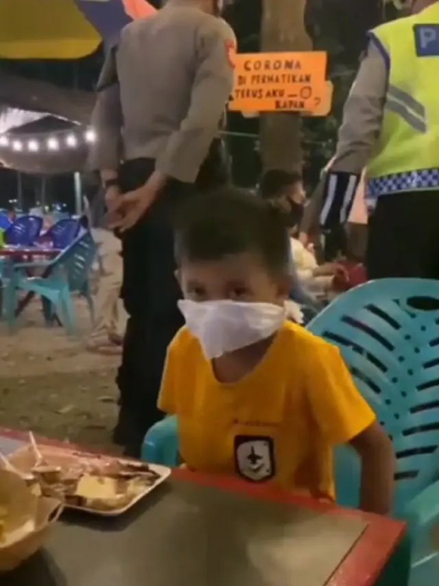 bocah sulap tisu jadi masker