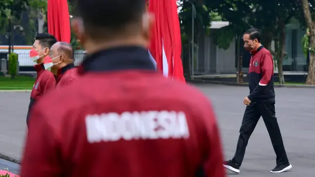 Jokowi Lepas Kontingen Indonesia untuk SEA Games 2021