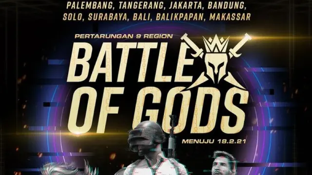 Turrnamen esports berhadiah Rp 150 juta “Battle of Gods”.