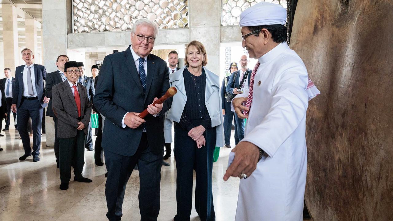 FOTO: Presiden Jerman Tinjau Kerukunan Beragama di Jakarta