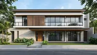 7 Model Fasad Rumah dengan Aksen Garis Horizontal, Bikin Hunian Tampil Mewah dan Luas