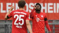 Selebrasi Pemain Munchen saat mencukur Frankfurt pada lanjutan Bundesliga, Sabtu (23/5/2020) (Dok Munchen)