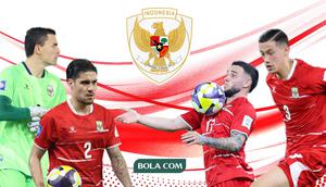 Timnas Indonesia Emil Audero, Kevin Diks, Jay Idzes, Calvin Verdonk. (Bola.com/Wiwig Prayugi)