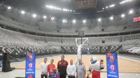 Konferensi pers 45 hari menuju FIBA World Cup 2023 di Indonesia Arena, Jakarta, Selasa (11/7/2023). (Bola.com/Hery Kurniawan)