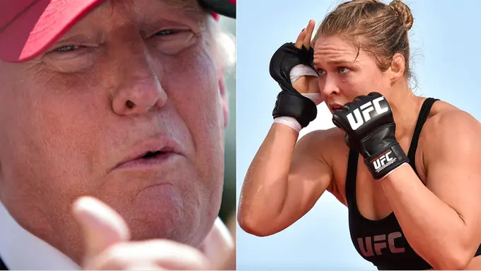 Donald Trump Bahagia Ronda Rousey Kalah 