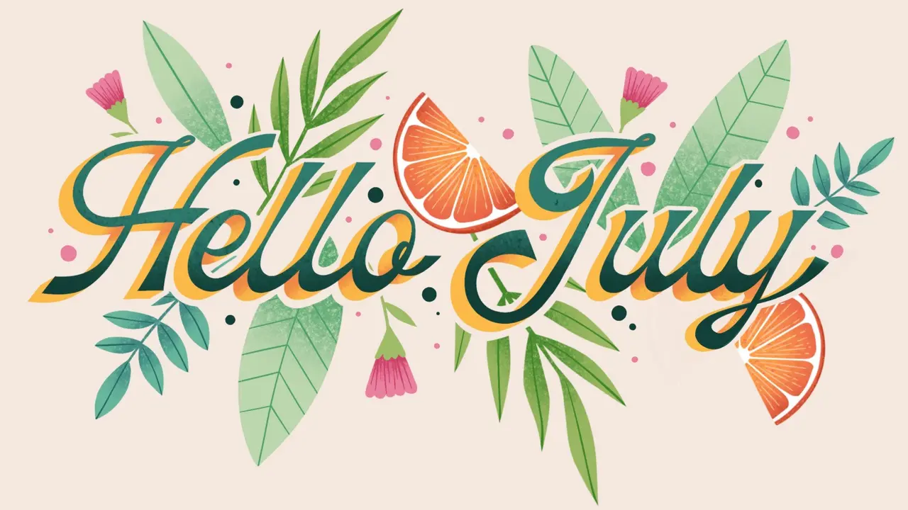 Ilustrasi bulan Juli