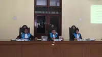 Hakim PTUN tolak gugatan GKR Hemas terkait pemilihan Ketua DPD Oesman Sapta Odang alias OSO, Kamis (8/6/2017). (Liputan6.com/Devira Prastiwi)