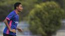 Gelandang Selangor FA, Evan Dimas, berlari saat latihan di Lapangan SUK, Selangor, Sabtu (3/2/2018). Selangor FA bersiap jelang laga perdana Liga Super Malaysia melawan Kuala Lumpur FA. (Bola.com/Vitalis Yogi Trisna)