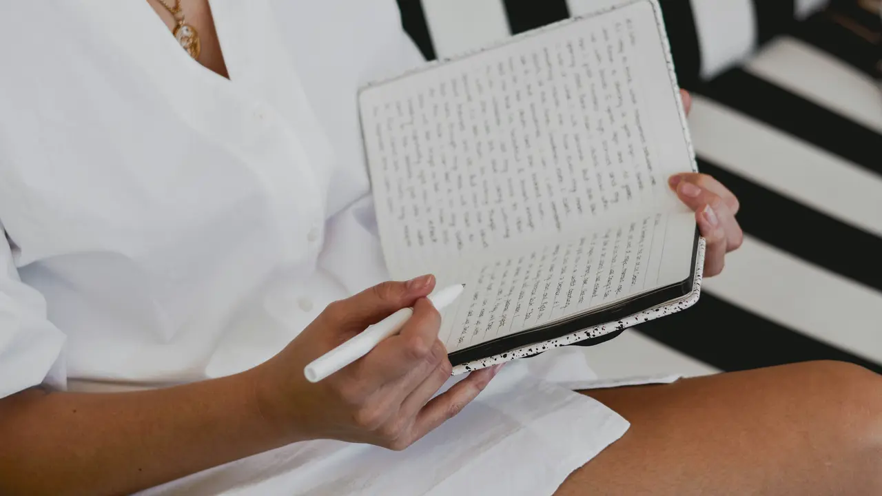 Woman on Journal
