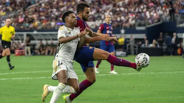 Real Madrid Vs Barcelona di Laga Pramusim