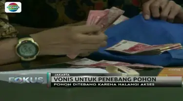 Empat orang ini dijatuhi denda Rp 30 juta lantaran telah menebang pohon di Jakarta tanpa izin.