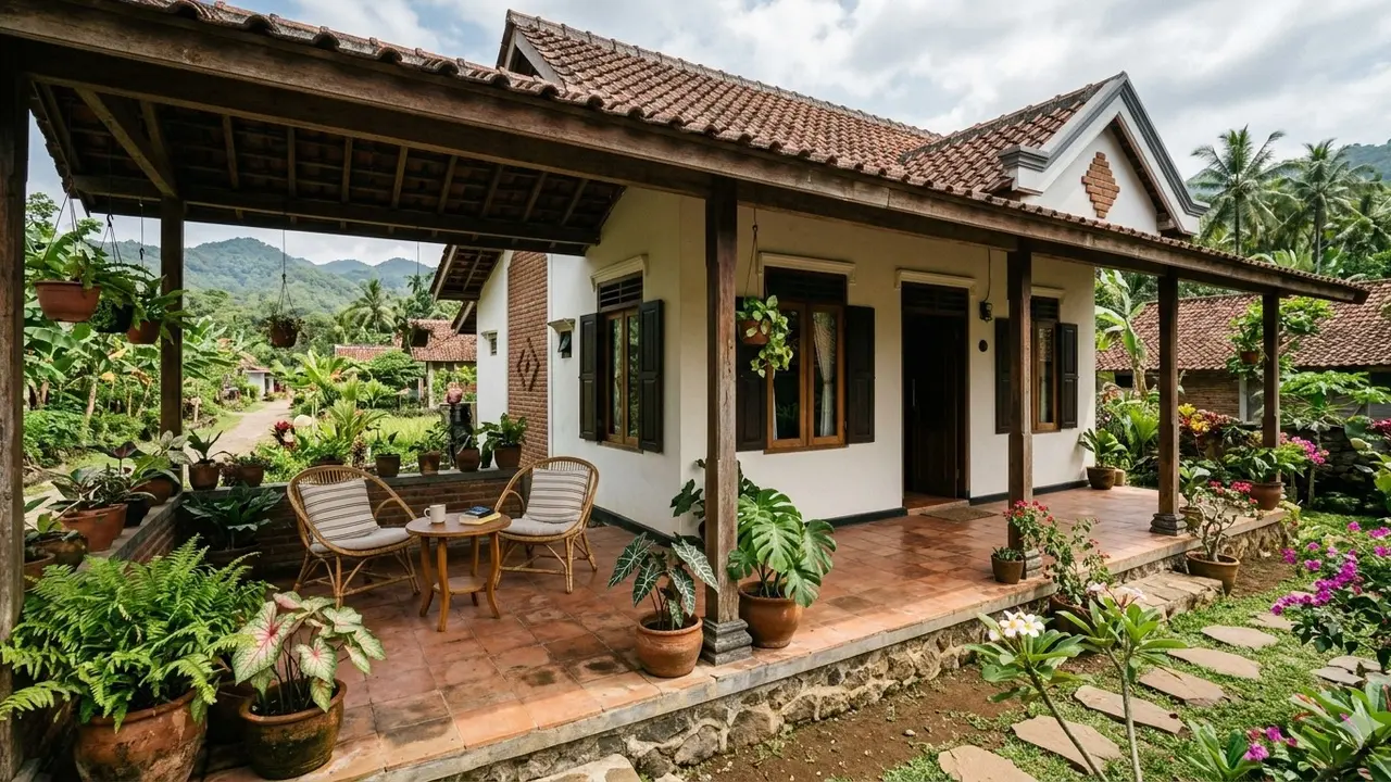 Desain Rumah Desa Murah (Foto: Gemini AI)