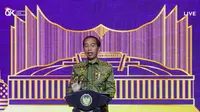 Presiden Joko Widodo (Jokowi) dalam Pertemuan Tahunan Industri Jasa Keuangan 2023, Senin (6/2/2023).