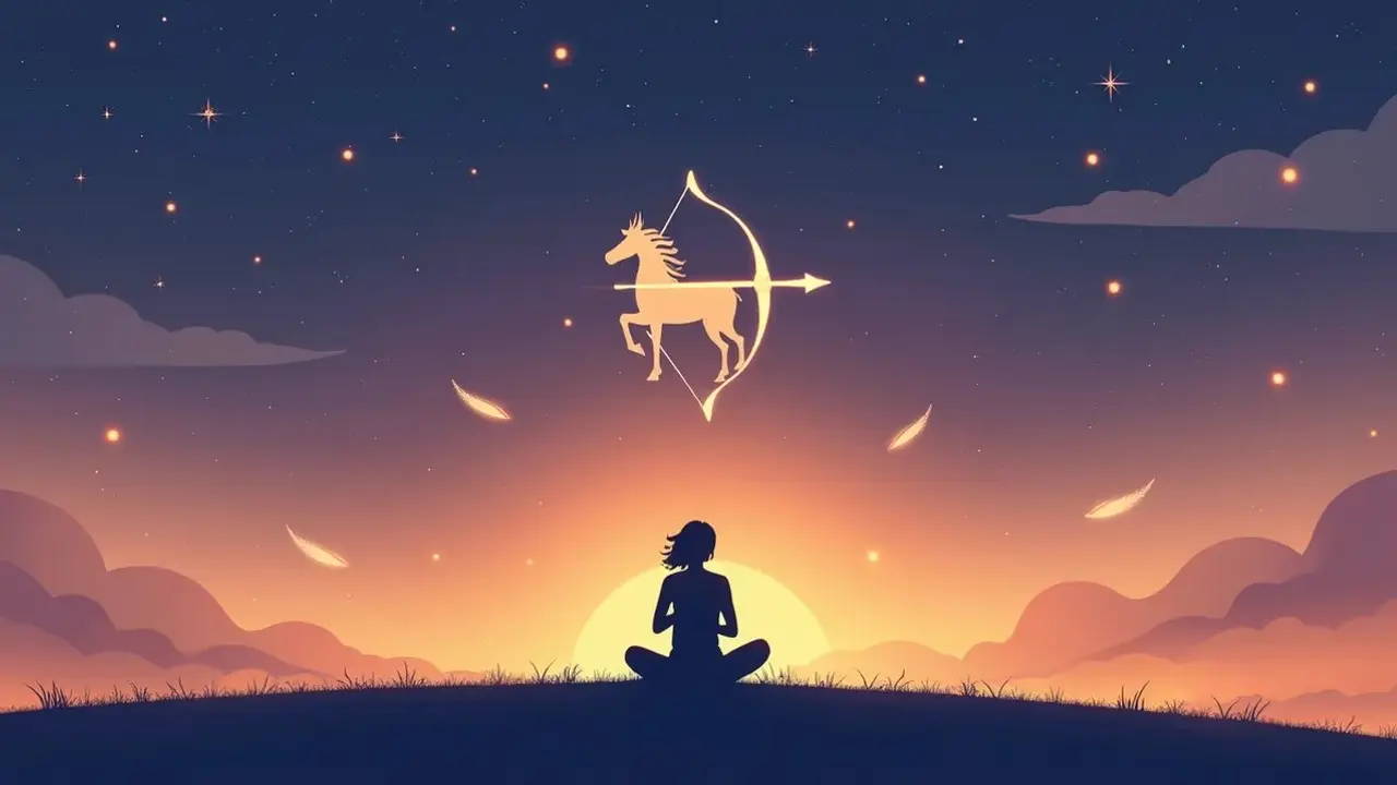 logo zodiak sagitarius (sumber: AI generated)