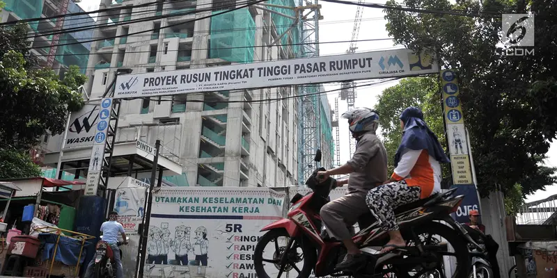 Proyek Rusun Pasar Rumput Dihentikan Sementara