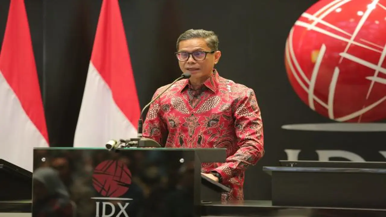 Wakil Menteri BUMN I Pahala Nugraha Mansury dalam konferensi pers perdagangan perdana saham PT Pertamina Geothermal Energy Tbk (PGEO), Jumat (24/3/2023). (Foto: BEI)