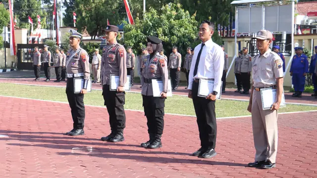 Polisi berprestasi Polres Pemalang. (Foto: Liputan6.com/Polres Pemalang)