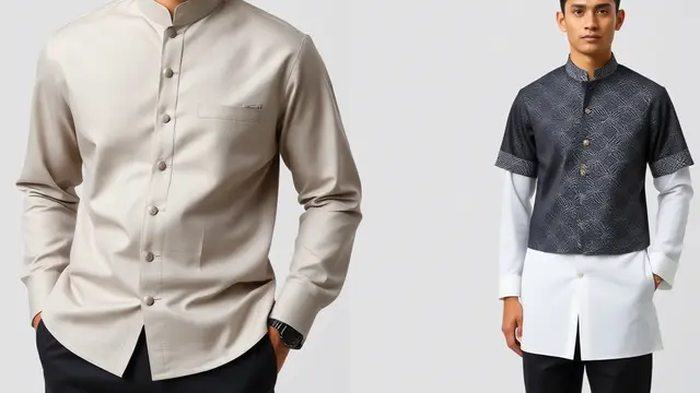 Baju Koko Gaya Shanghai Modern