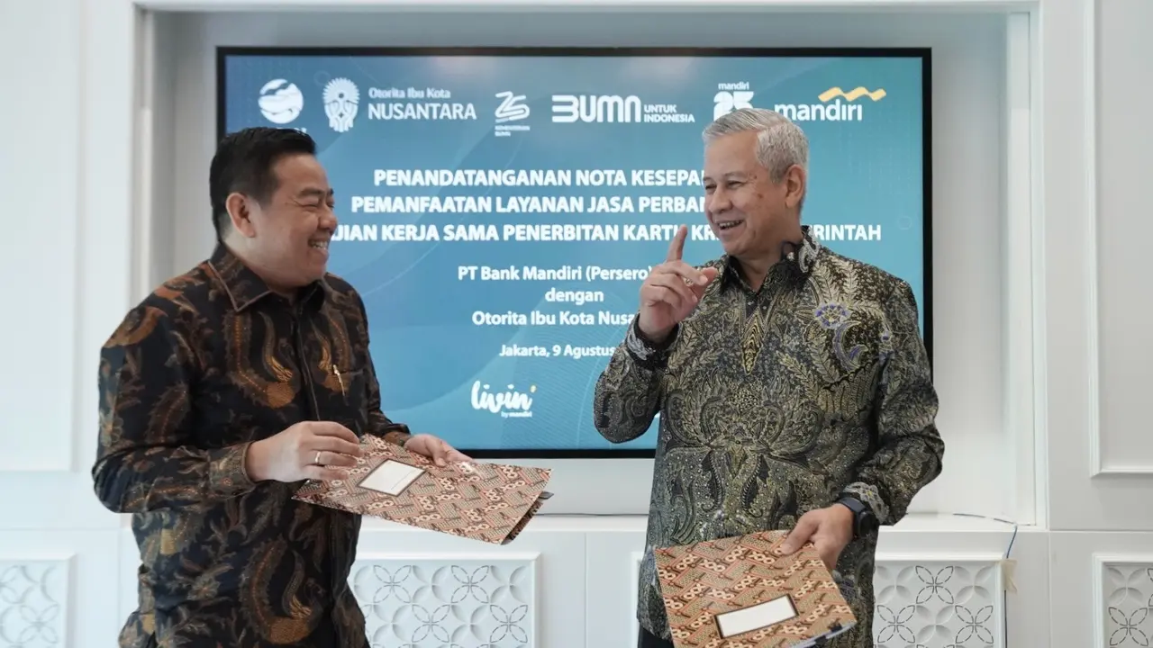 Bank Mandiri Bersama Otorita Ibu Kota Negara Teken MoU Pemanfaatan Layanan Jasa Perbankan