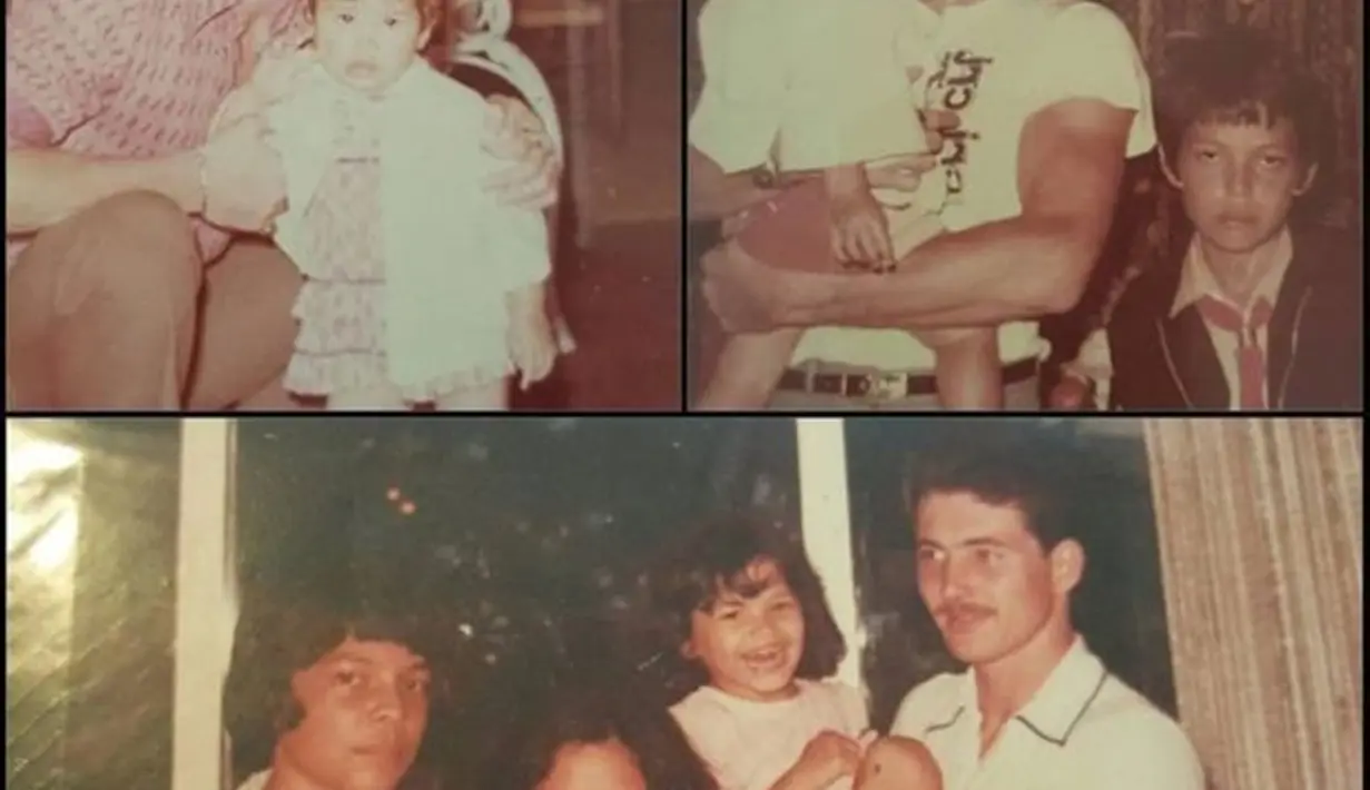 Tamara mempunyai dua orang saudara yang bernama David Bleszynski dan Teresa Bleszynski. Ini momen kebersamaan Tamara bersama kedua saudaranya dan bapaknya.  (Liputan6.com/IG/ tamarableszynskiofficial)