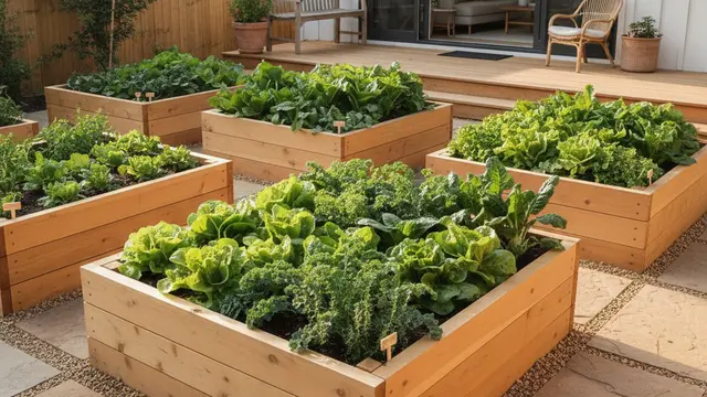 Raised Beds Kayu Minimalis Konsep Kebun Sayur Rumah Belakang dengan Vibe Slow Living