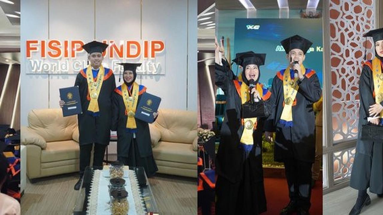 Potret Kompak Chacha Frederica dan Suami Saat Wisuda S2, Kini Bersiap untuk S3
