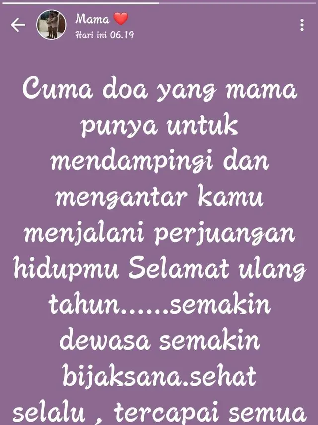 6 Ucapan Selamat Ulang Tahun dari Ibu ke Anaknya Ini Bikin Tersentuh