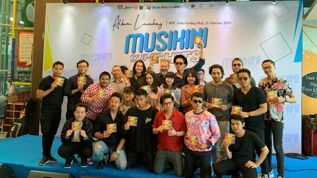 Jumpa pers peluncuran album kompilasi 'Musikini Superhits'.
