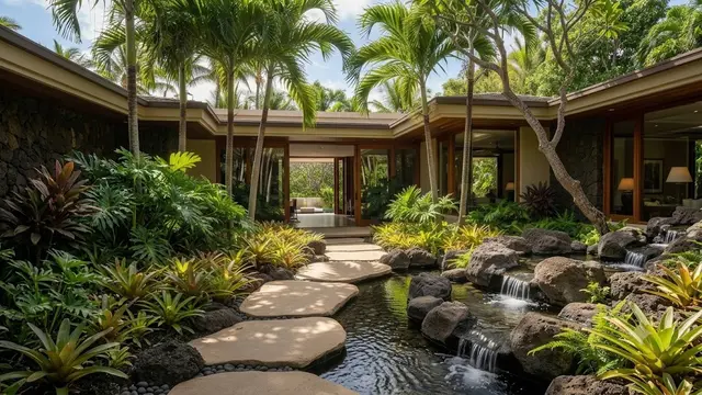 Ide Jalan Setapak Bergaya Resort/AI Generated