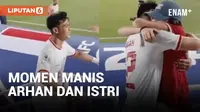 Bikin Baper, Momen Manis Pelukan Arhan ke Istri Usai Berhasil Singkirkan Korsel di Piala Asia U-23 2024