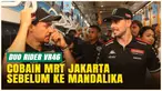 Duo pembalap Pertamina Enduro VR46 Racing Team, Franco Morbidelli dan Fabio Di Giannantonio, menjajal pengalaman baru dengan menaiki transportasi publik Jakarta, MRT, pada Selasa (1/10/2025).