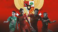 Timnas Indonesia - Ilustrasi Marselino Ferdinan, Sani Rizki, Muhammad Rafli, Terens Puhiri (Bola.com/Adreanus Titus)