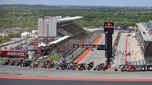 Foto: Taklukkan MotoGP Amerika 2023, Alex Rins Akhiri Puasa Dua Tahun Kemenangan Honda