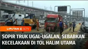 VIDEO: Kecelakaan Horor di Tol Halim Utama Akibat Sopir Truk Pengangkut Mebel yang Ugal-Ugalan