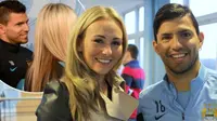 Sergio Aguero dikabarkan berpacaran dengan gelandang tim wanita Manchester City, Toni Duggan. (Metro)