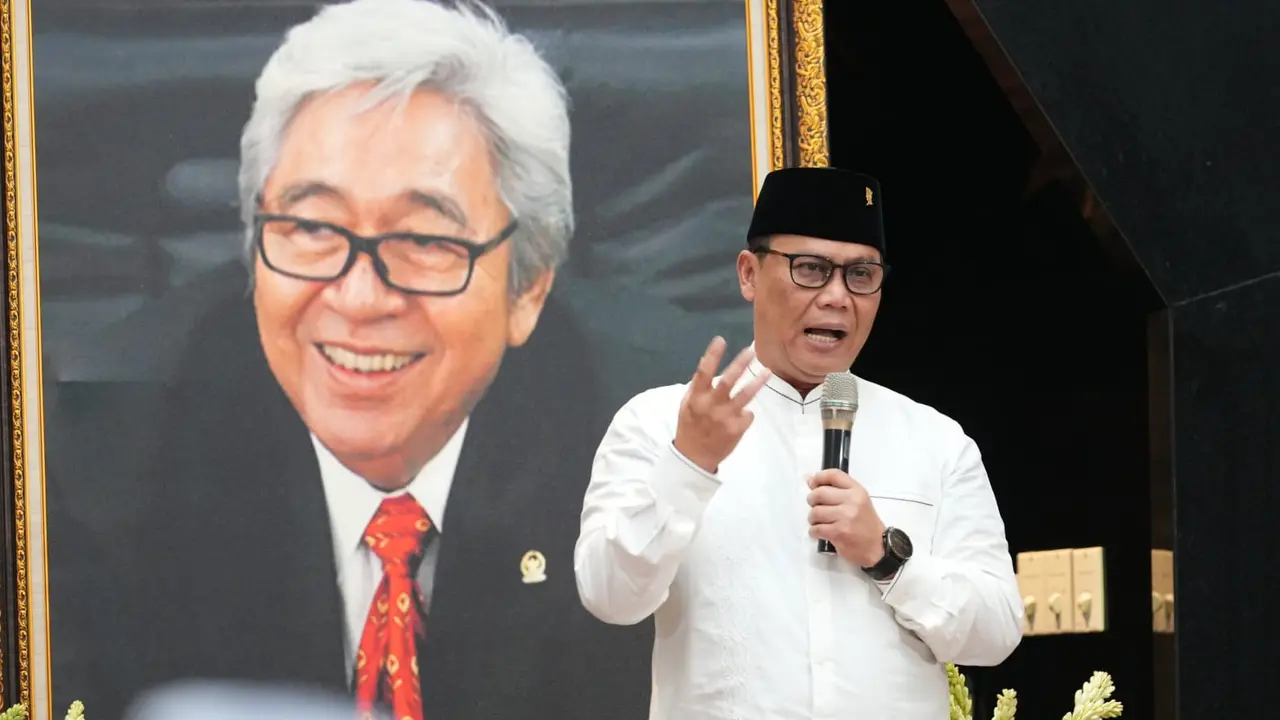 Ketua DPP PDI Perjuangan saat menghadiri acara Haul ke-13 Taufiq Kiemas di Masjid At-Taufiq, Lenteng Agung, Jakarta. (Istimewa)
