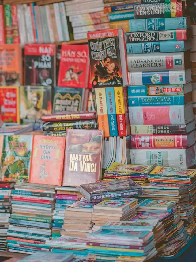 Ilustrasi penjual buku bekas