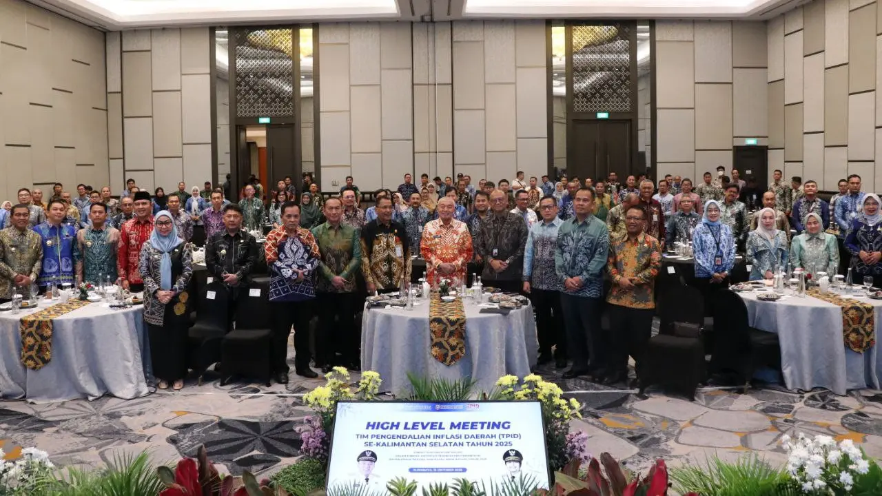 Jelang HKBN Nataru, High Level Meeting TPID Kalsel Perkuat Sinergi Kendalikan Inflasi