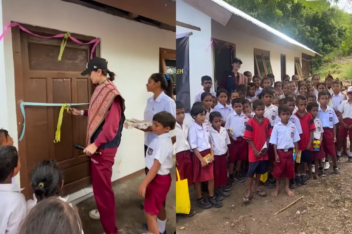 Luna Maya Resmikan Sekolah