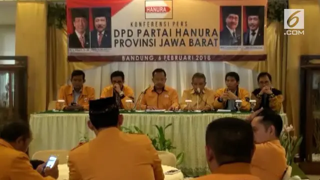 Aceng Fikri, Ketua DPD Partai Hanura Jawa Barat, dicopot dari jabatannya.