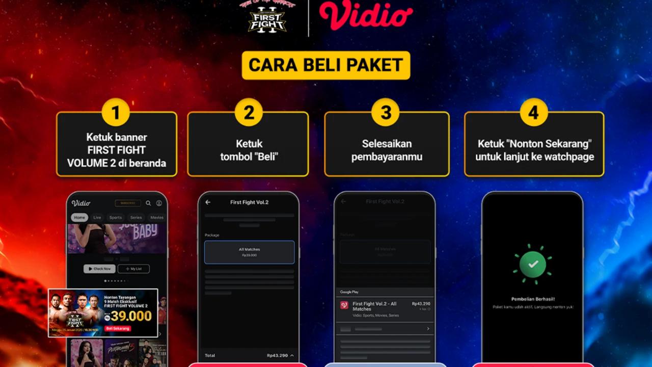 Cara Nonton Eksklusif First Fight Vol. 2 "Rise of The Warriors" di Vidio